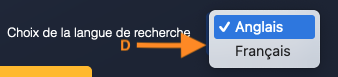 choix de la langue
