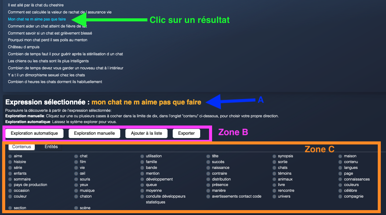 détail d'une idée de sujet