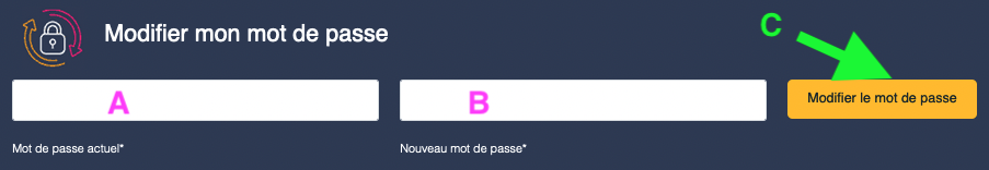 modifier le mot de passe
