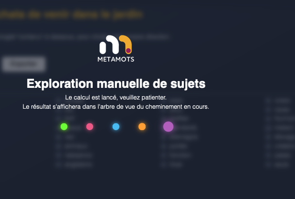 attente lors de l’exploration manuelle d'une idée de sujet