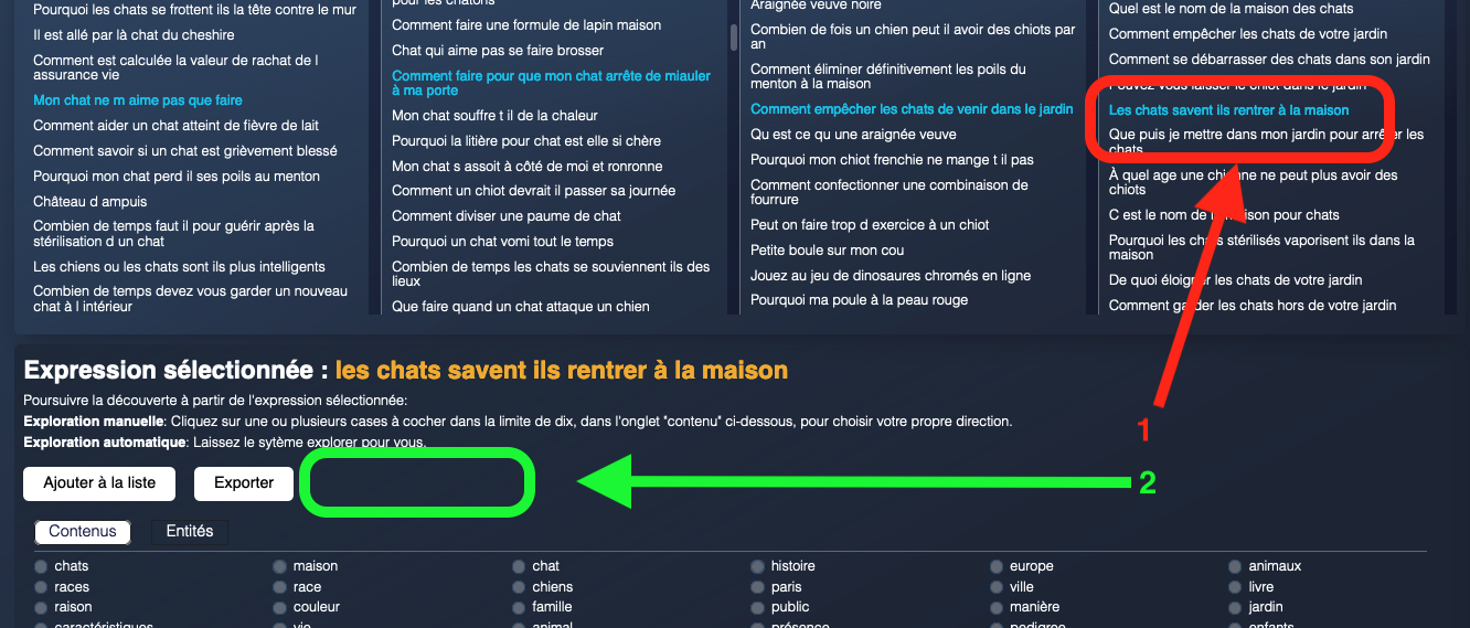 exploration d'une idée de sujet de la quatrième colonne