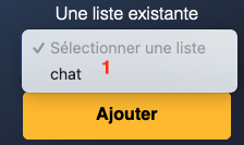 ajout d'une idée de sujet à une liste existante