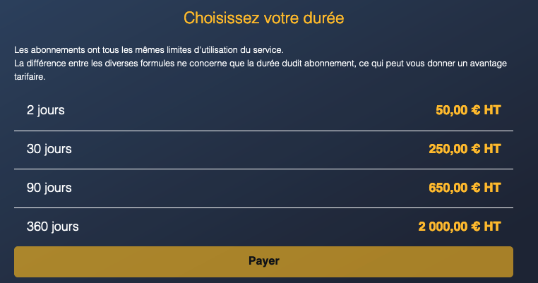 prendre un abonnement metamots