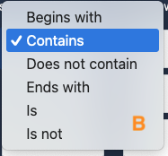 Drop-down menu associated with an input field