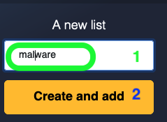 add an idea to a new list