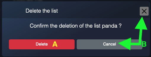 delete a list