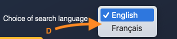 Choice of language