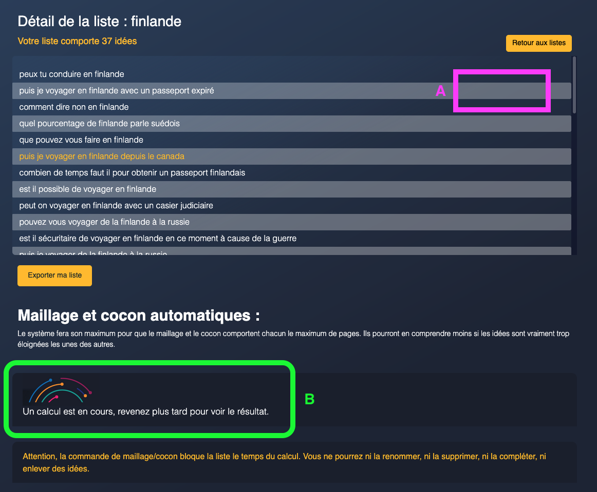 Calcul en cours